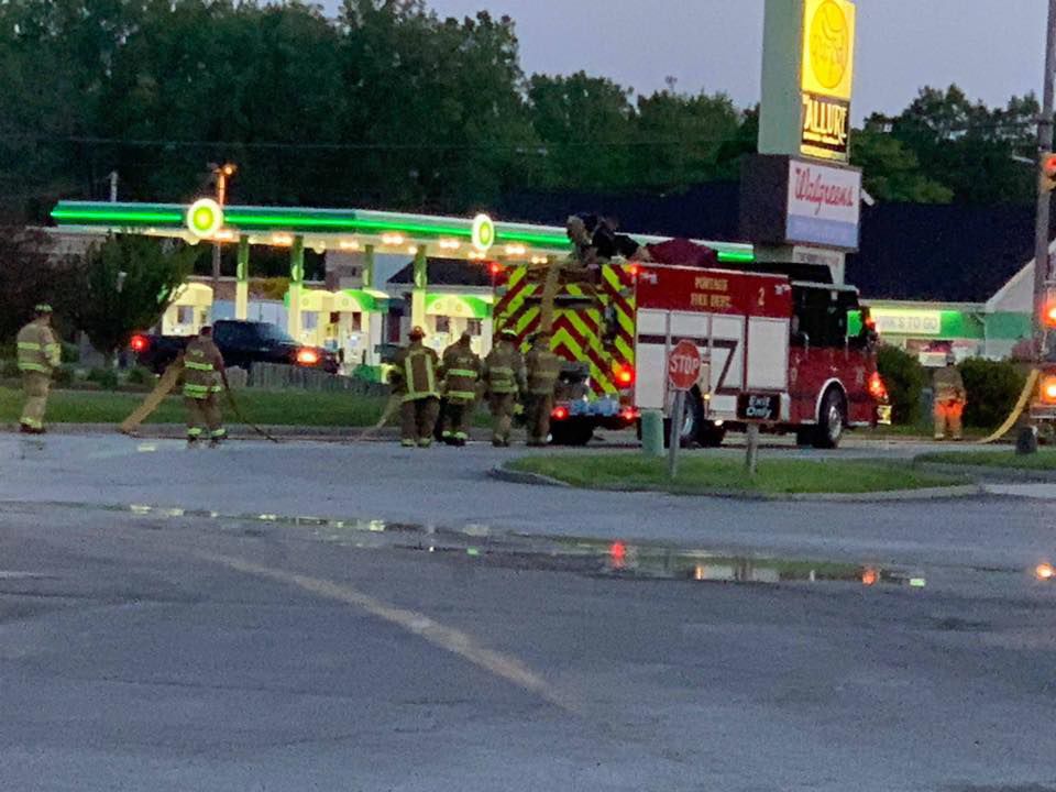 Chesterton business catches fire early Monday